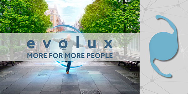 Evolux Lente intraocular monofocal asférica potenciada completamente precargada